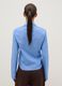 Blue striped pure cotton slim fit shirt_3