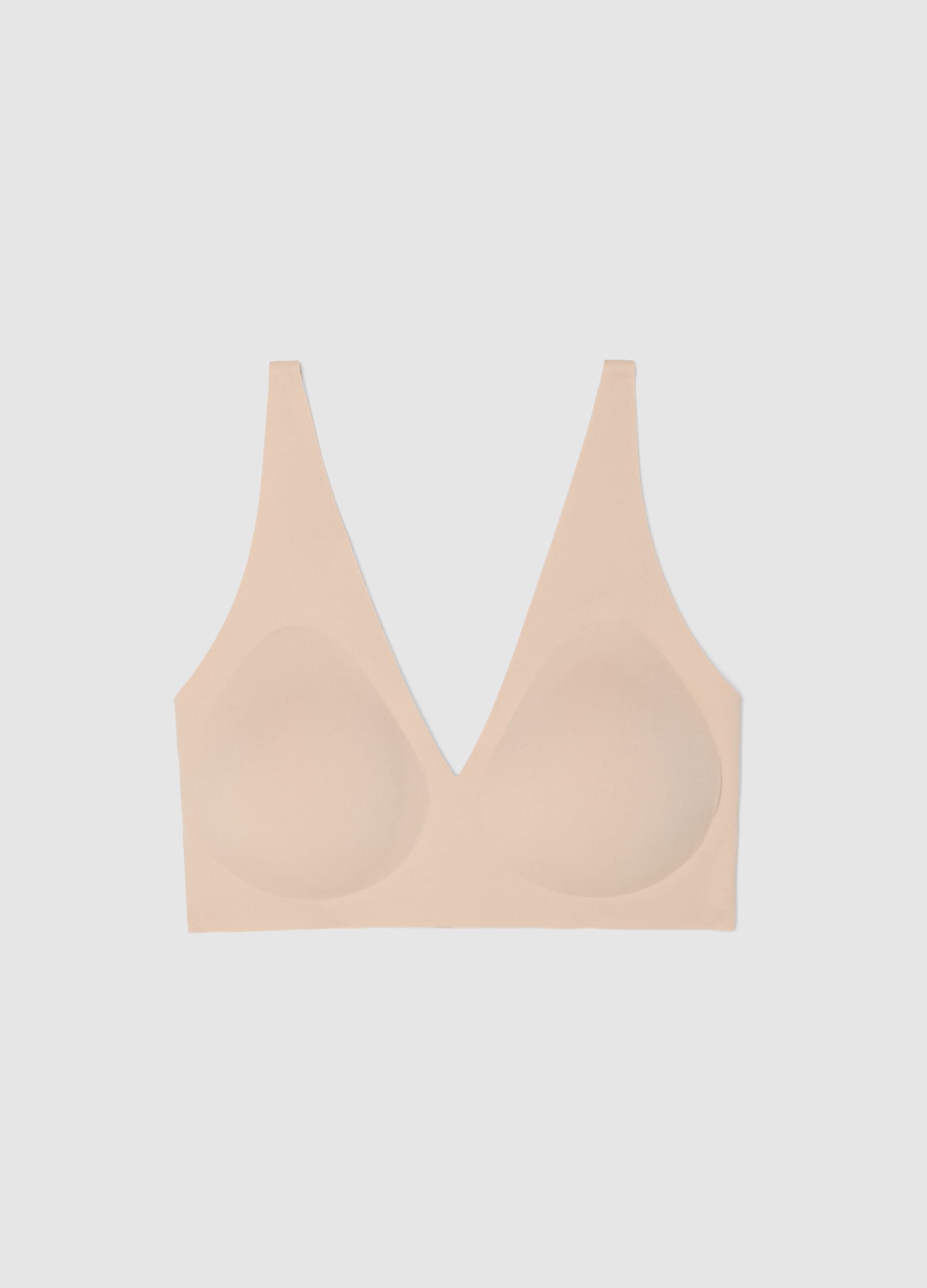 Beige Bra with Removable Padding