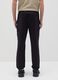 Black cargo joggers with drawstring_2