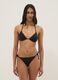 Black triangle bikini top in stretch fabric_2