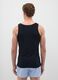 Black regular-fit vest top in pure organic cotton_2