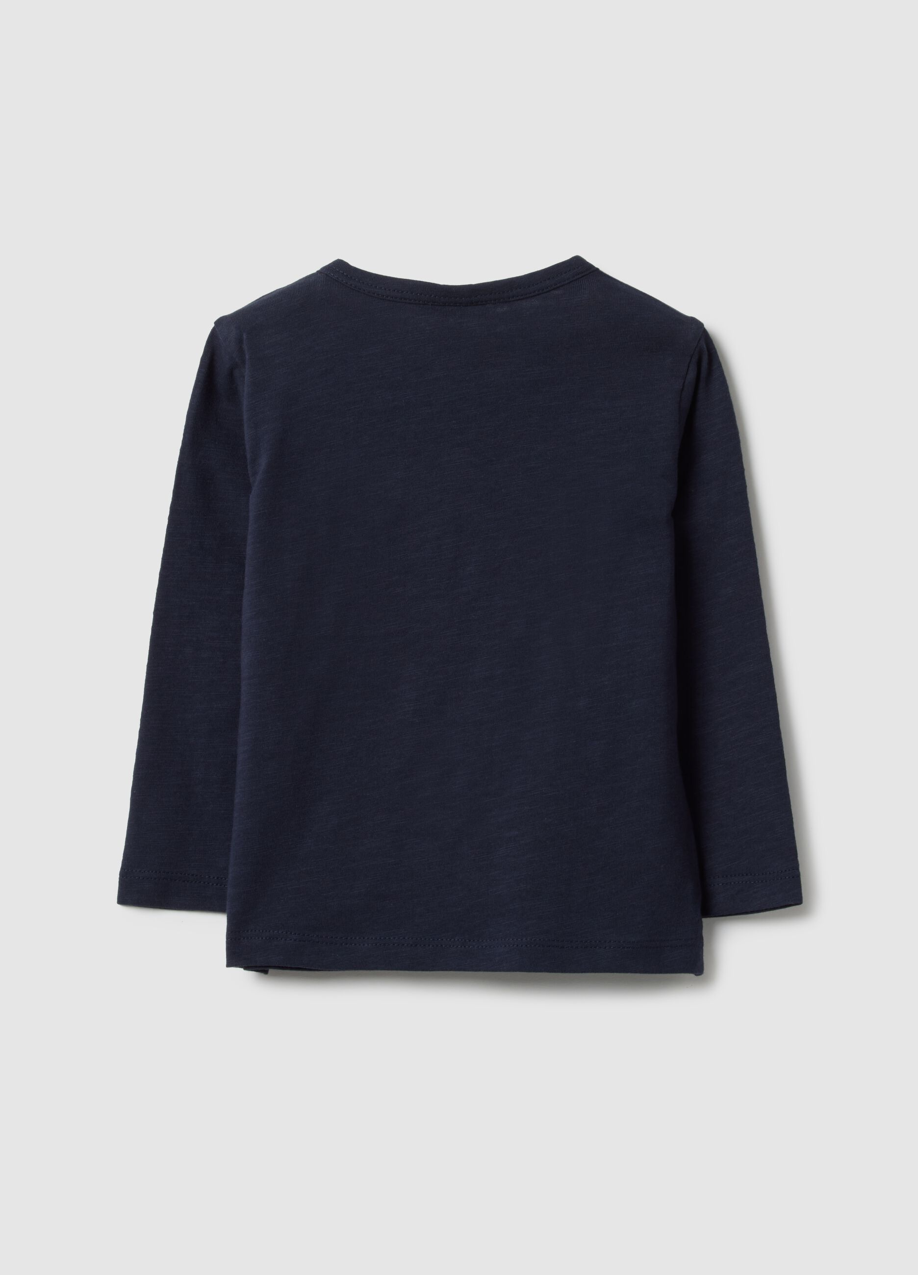 Kids' Blue Pure Cotton Regular Fit T-shirt