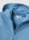 Blue pure cotton hoodie for boys in regular fit with zip_3