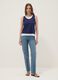 Blue viscose-blend regular-fit tank top_1