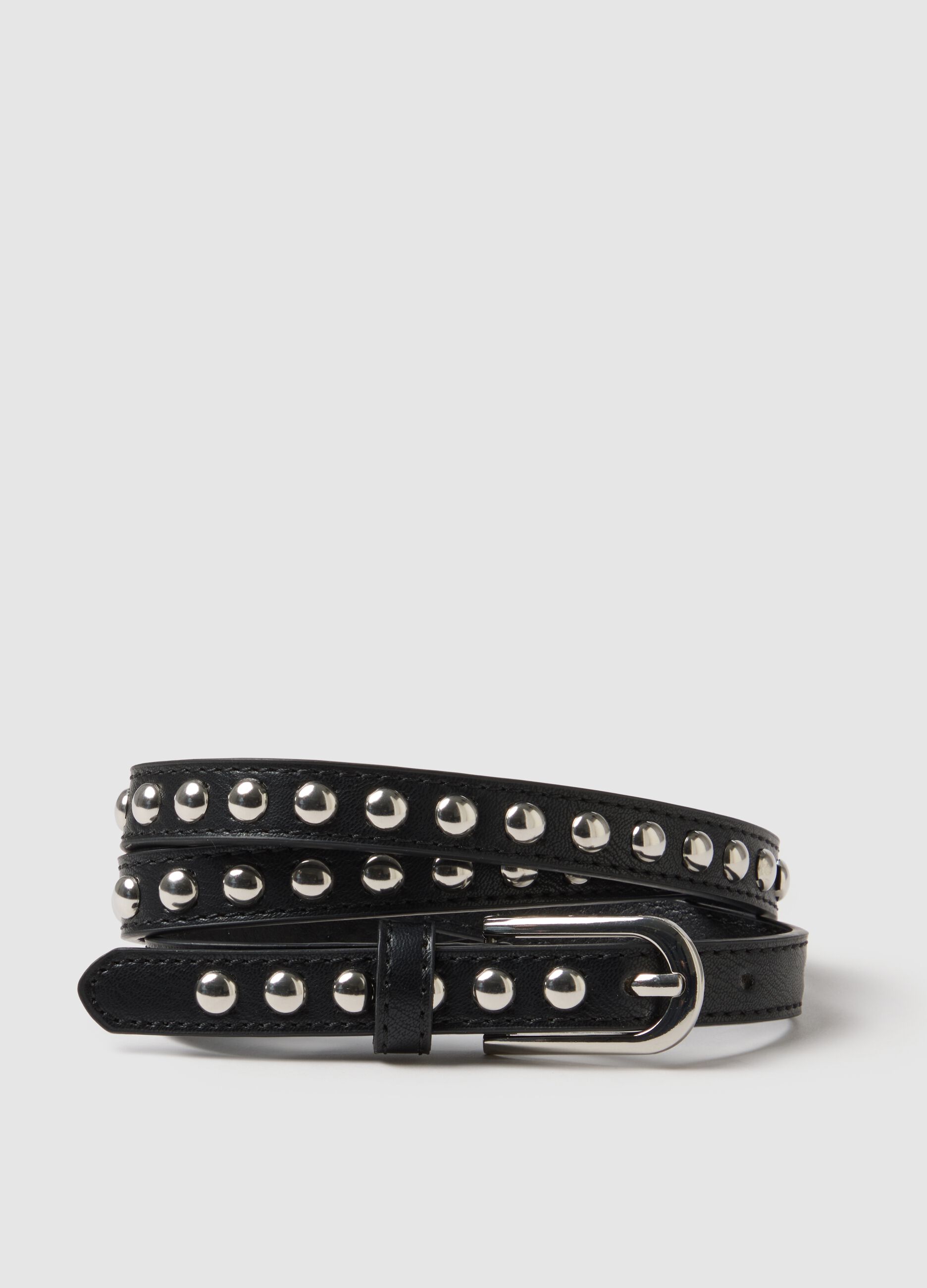 Black belt with silver studs