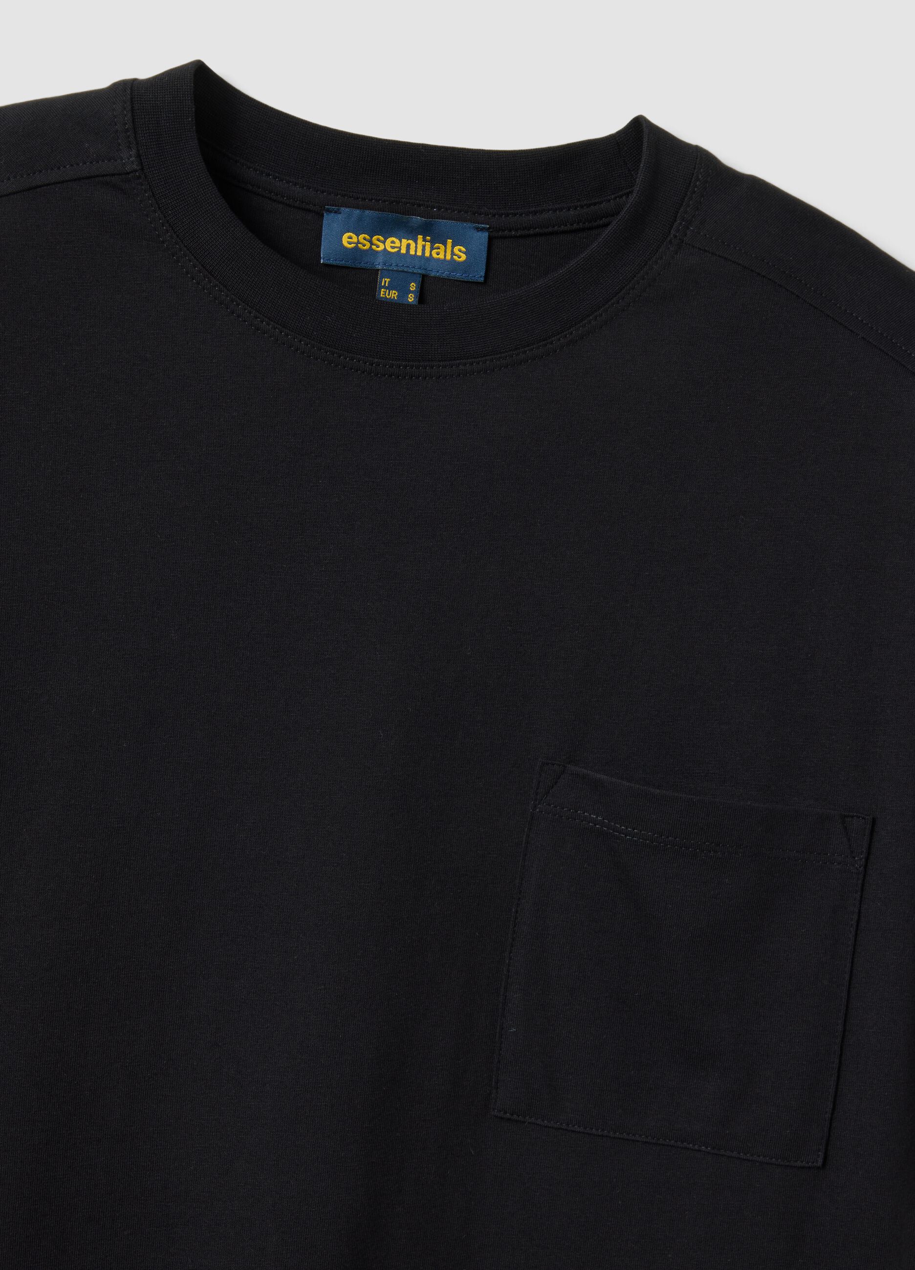 Black pure cotton relaxed-fit dress