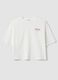 White pure cotton T-shirt with embroidery, boxy fit_4