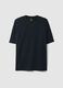 Black pure cotton t-shirt relaxed fit_4