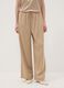 Beige wide-leg trousers with regular waist_1