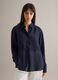 Blue long sleeve Lyocell shirt regular fit with classic collar_2