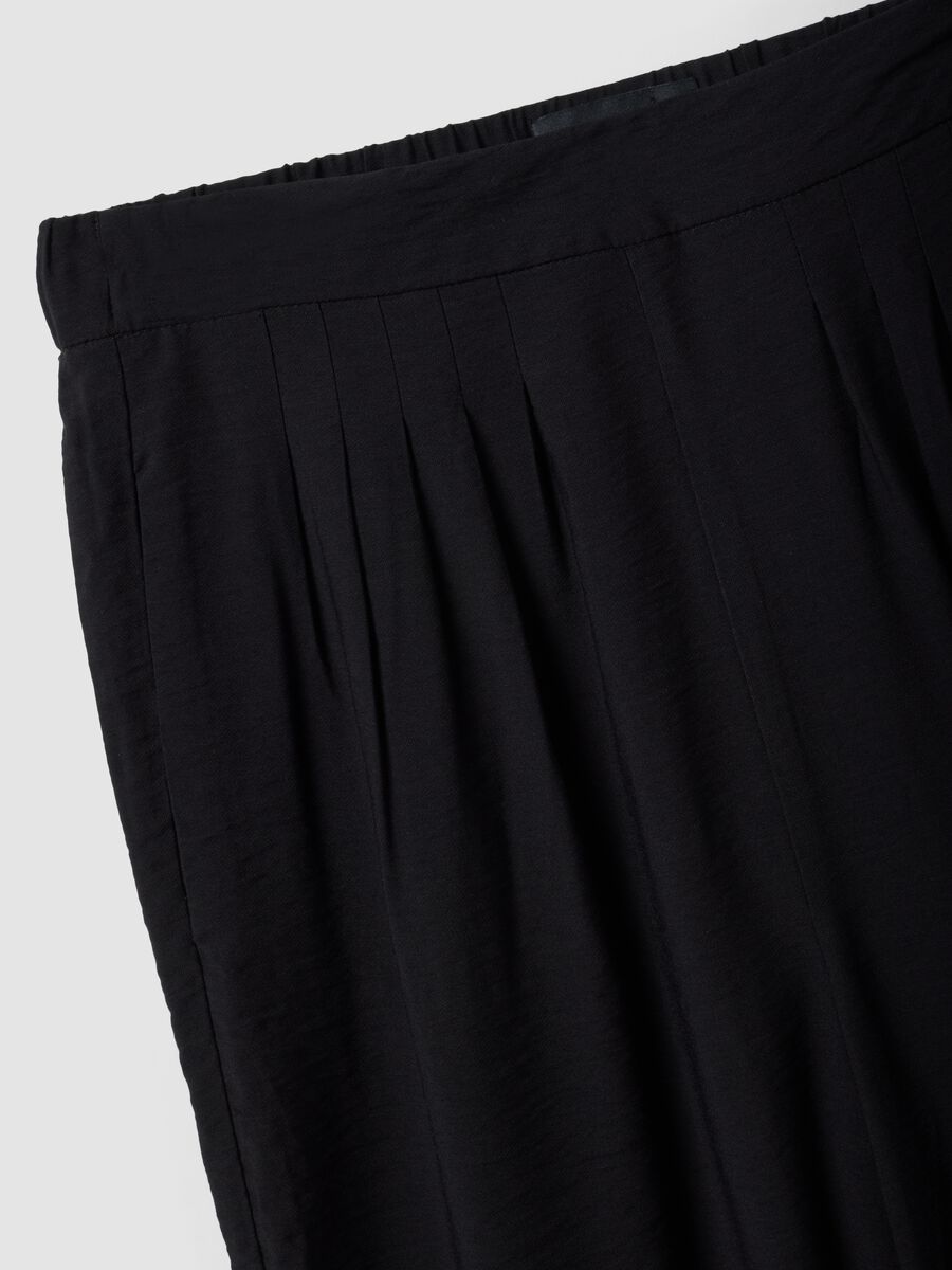 Black relaxed-fit viscose-blend trousers_2