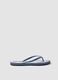Blue flip-flops with floral print_0