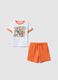 Multicolour pure cotton regular fit set for kids featuring Tom and Jerry_0