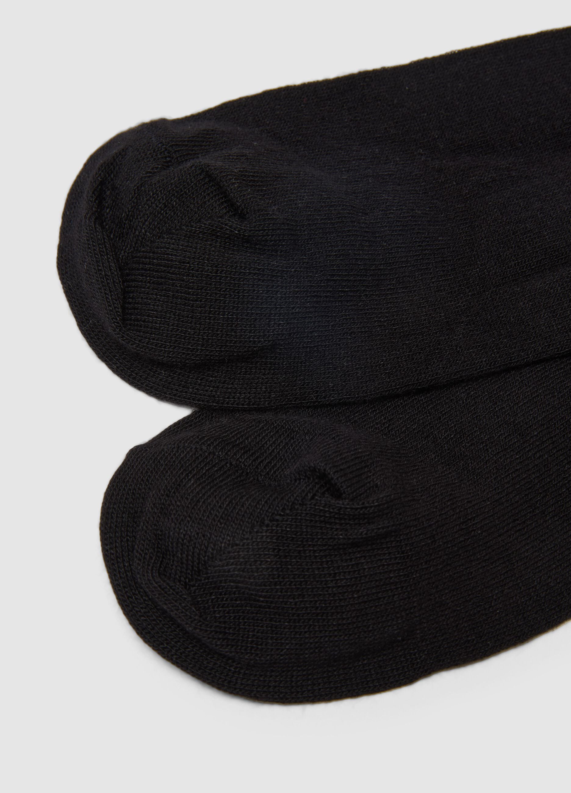 Black ankle sports socks tripack
