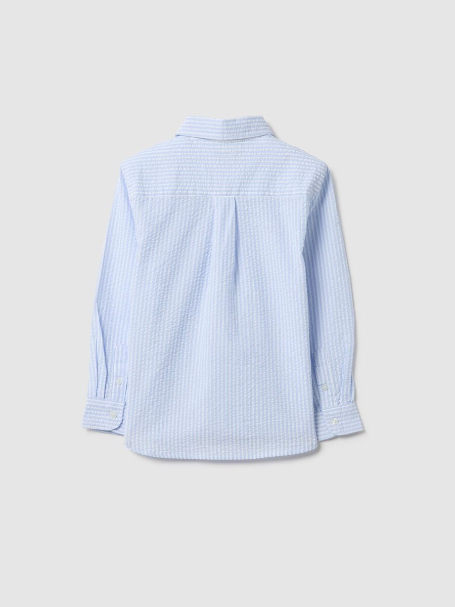Boys' pure cotton multicolour striped shirt regular fit_1