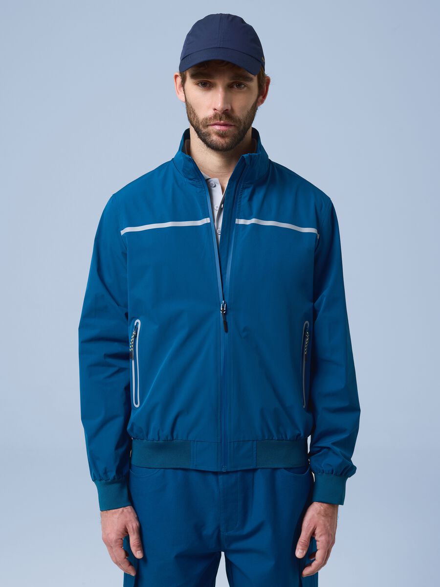 Giubbotto antivento blu con zip ALTAVIA SAILING_0