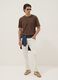 Brown pure cotton relaxed-fit T-shirt_1