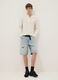 Beige pure cotton regular fit sweater with buttons_1