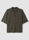 Men's Short Sleeve Green Polo Shirt Regular Fit in Pure Cotton_4