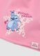 Girls&rsquo; Pink Stretch Cotton Jersey Hat with Lilo & Stitch Print_2