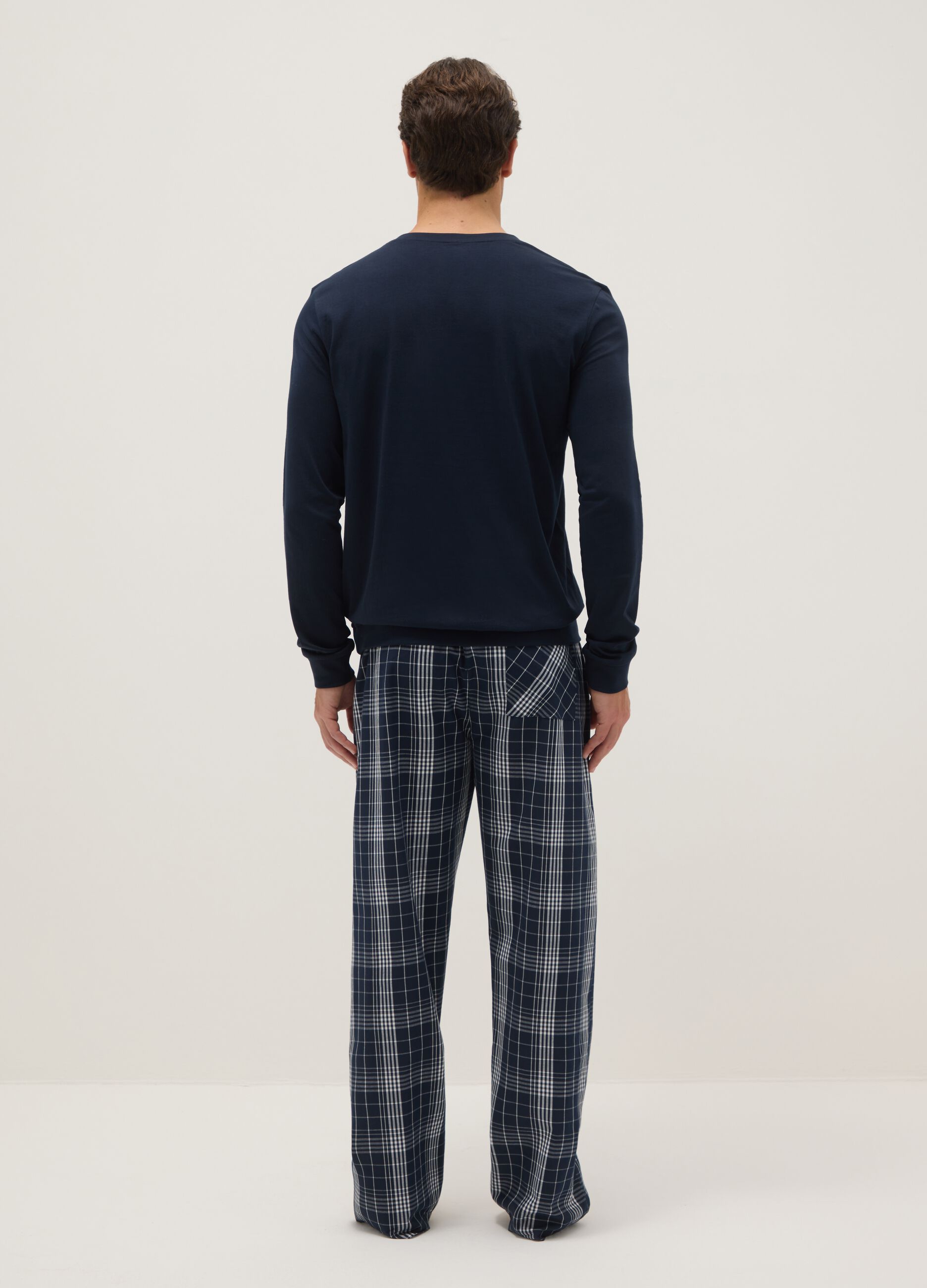 Multicolour pure cotton regular fit pyjamas