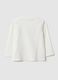 White pure cotton regular fit children's t-shirt with print_1