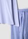 Purple pure cotton pyjamas regular fit with embroidery_5