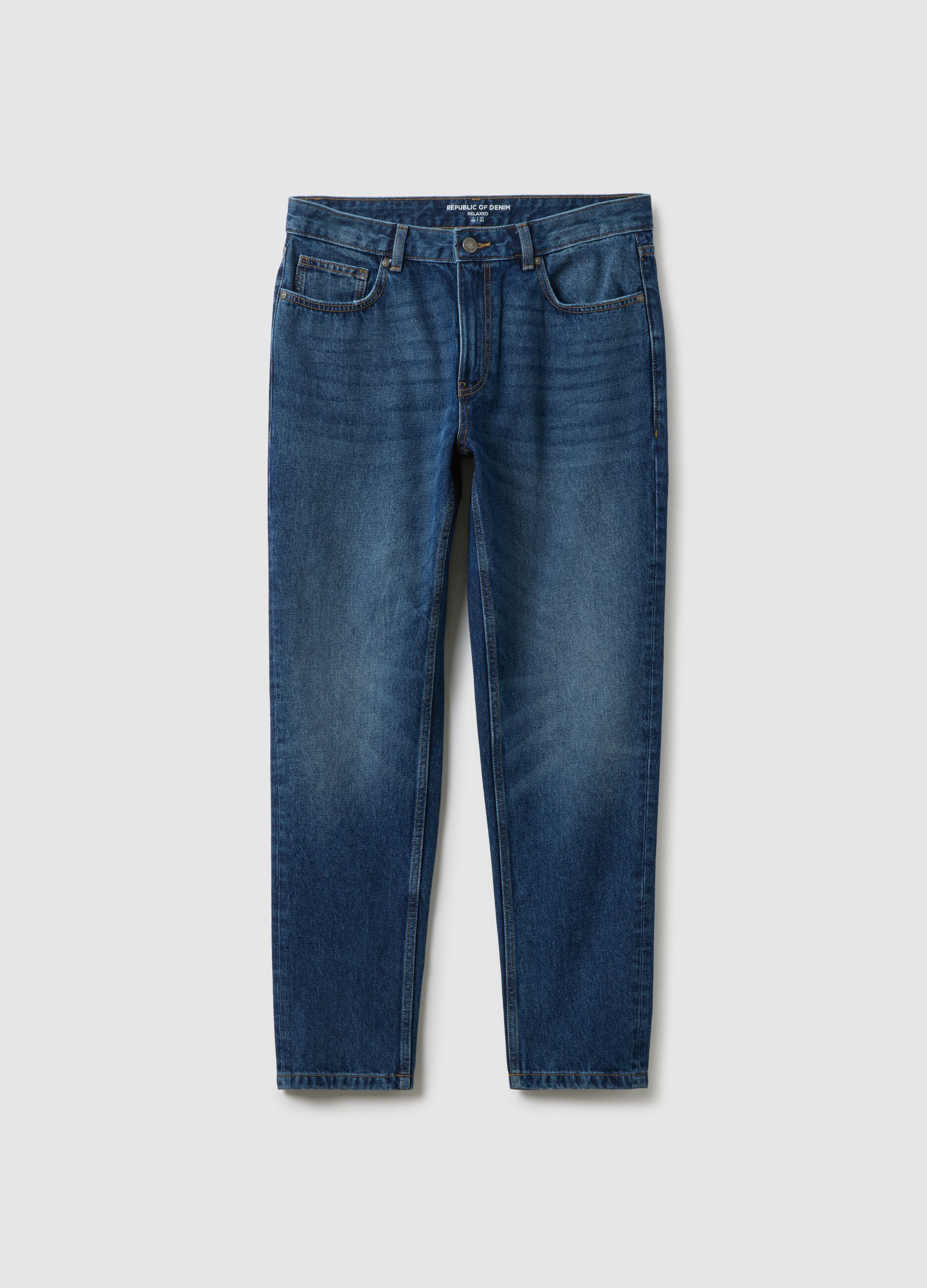 Blue Pure Cotton Jeans Regular Fit
