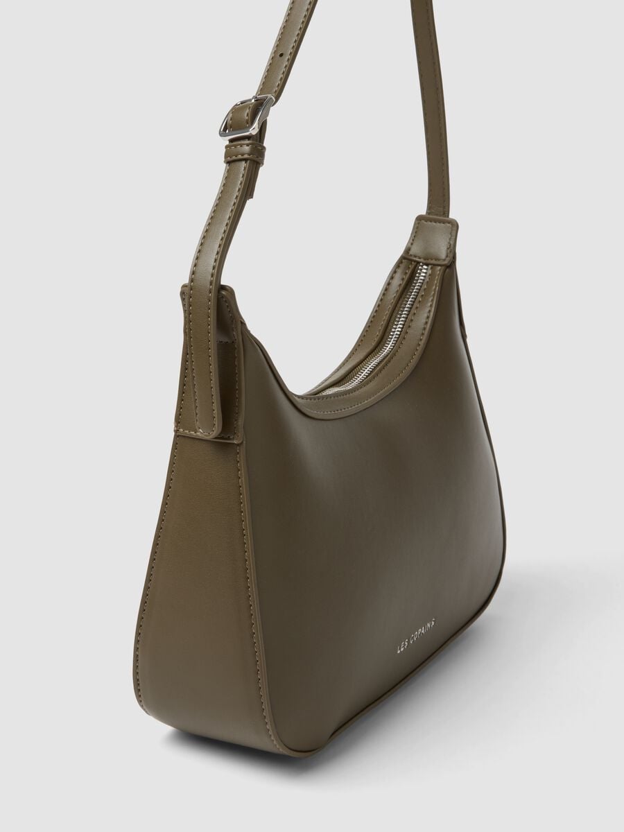 Borsa verde a spalla con tracolla regolabile_2