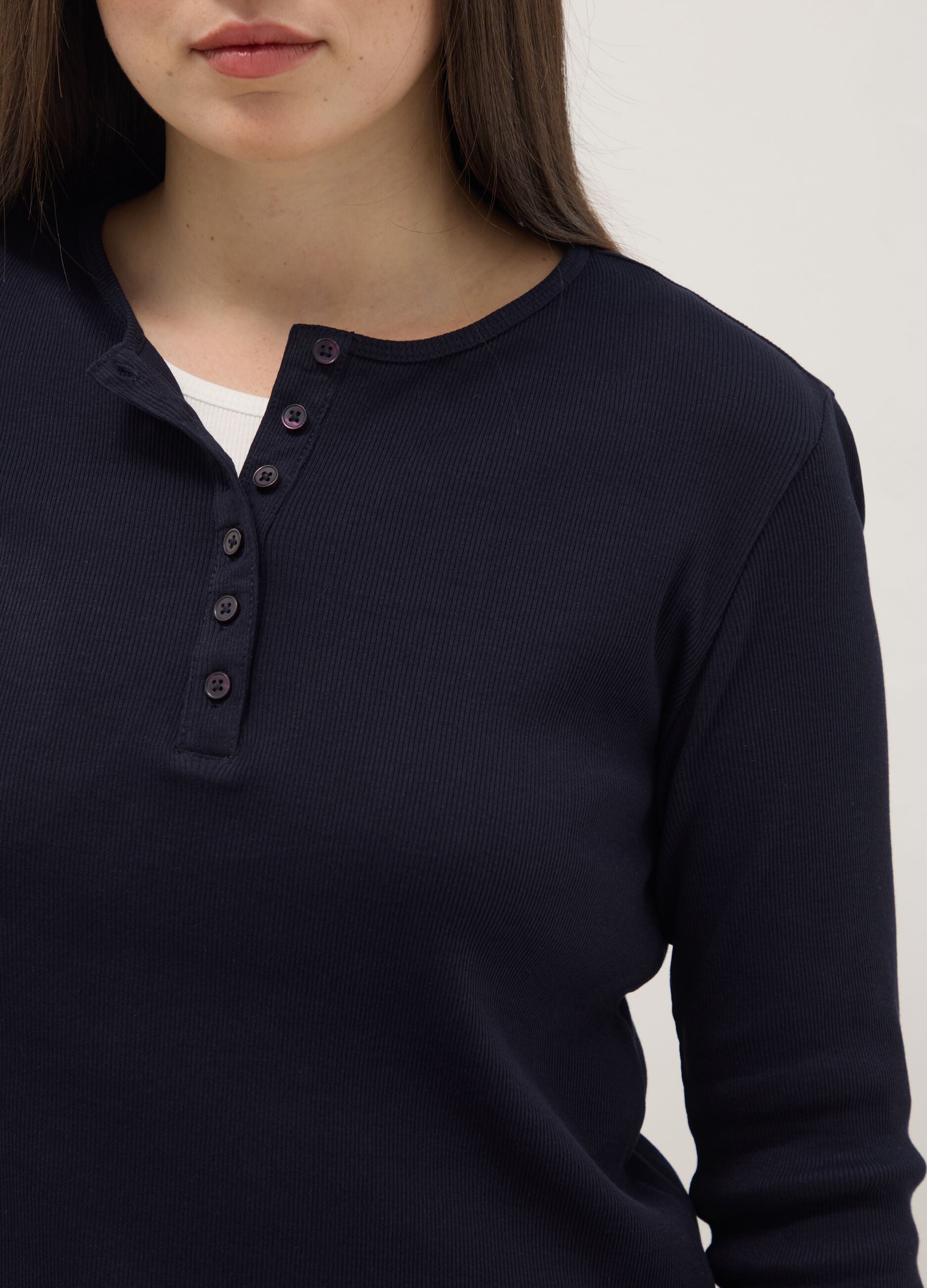 Pure cotton multicolour regular fit jumper with serafino collar