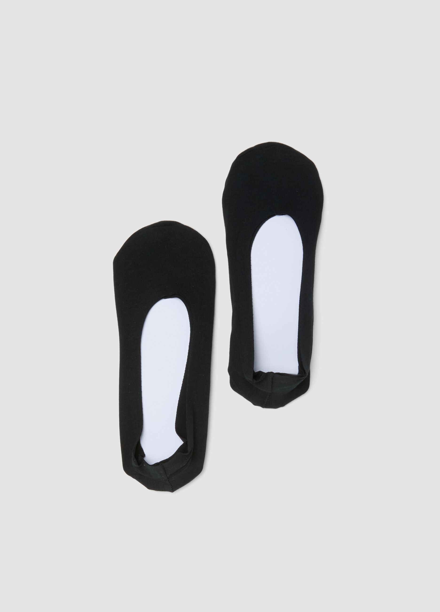2-pack of black organic cotton ballerina socks