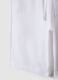 White pure cotton regular fit kids shorts_3