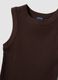 Brown fitted ribbed stretch-cotton tank top_5