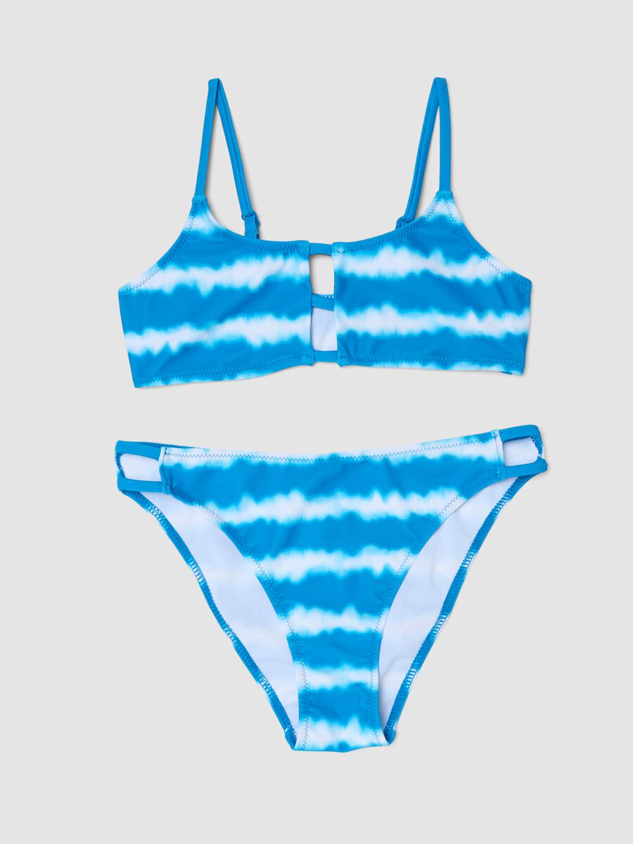 Bikini azzurro in tessuto elasticizzato_0