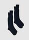 Pack of long blue bamboo blend stretch socks_0