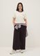 White stretch cotton regular fit T-shirt with embroidered coffee_0