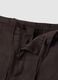 Brown pure linen Bermuda shorts with regular fit_6
