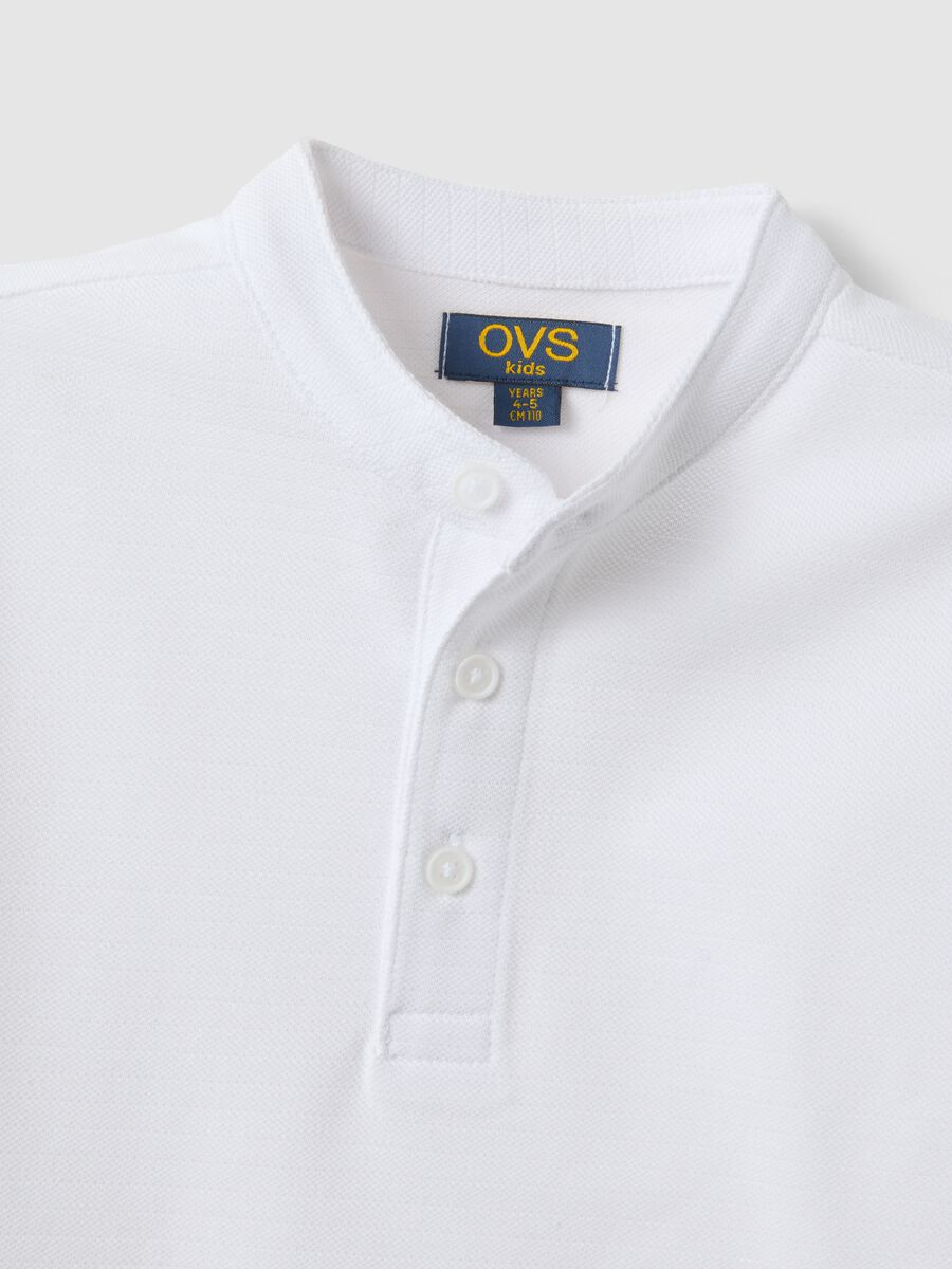 Children's Pure Cotton White Polo Shirt, Regular Fit_2
