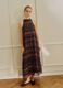 Purple maxi dress in lyocell blend_0