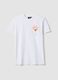 White pure cotton regular fit T-shirt with spritz prints_4