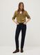 Green V-neck cardigan in pure cotton with regular fit_0