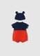 Multicolour pure cotton baby set shaped like Mickey Mouse_1