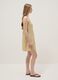 Yellow striped pure viscose dress_1
