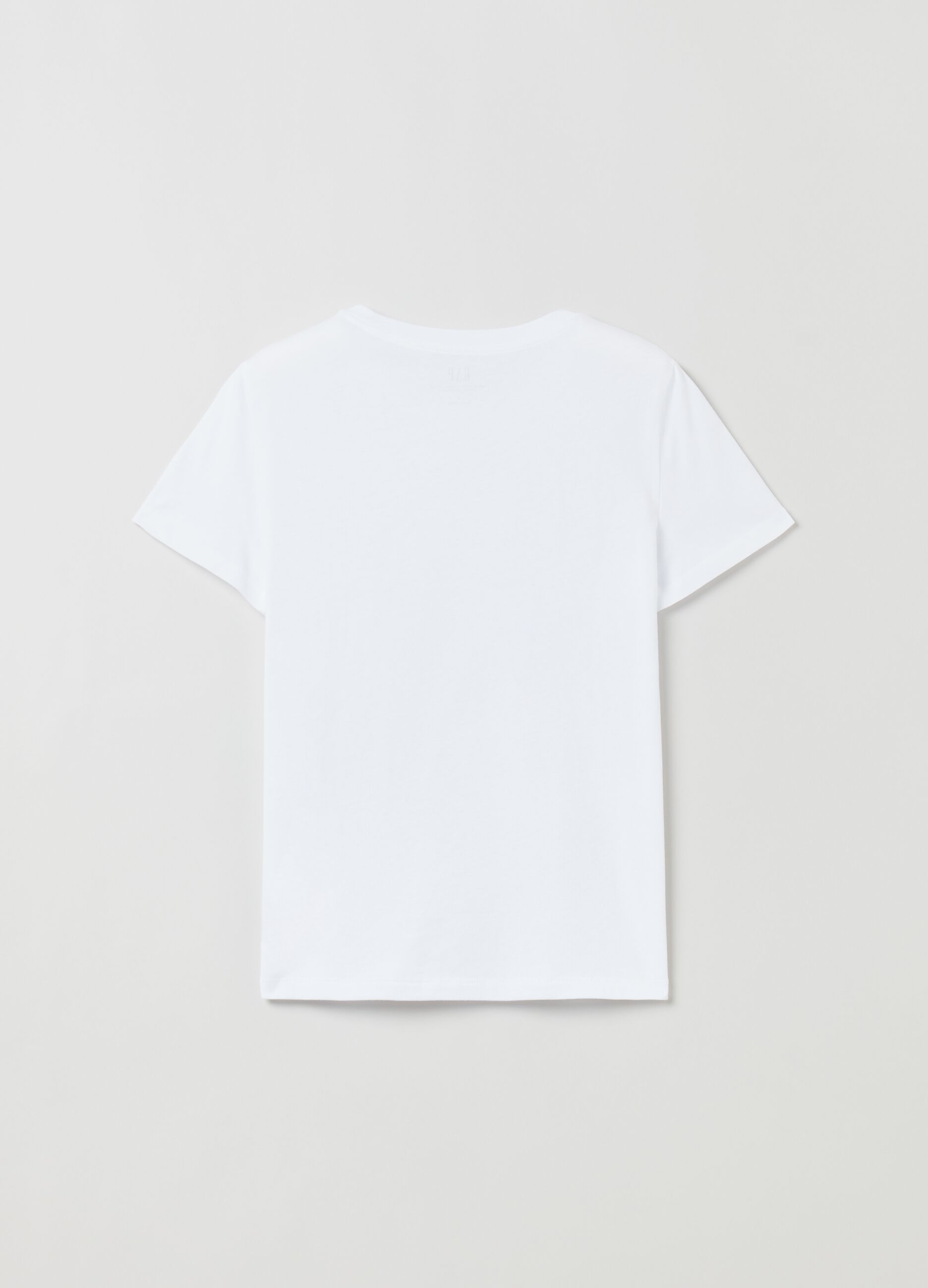 Cotton T-shirt with crew neck