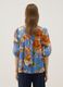 Blue floral blouse in pure cotton_3