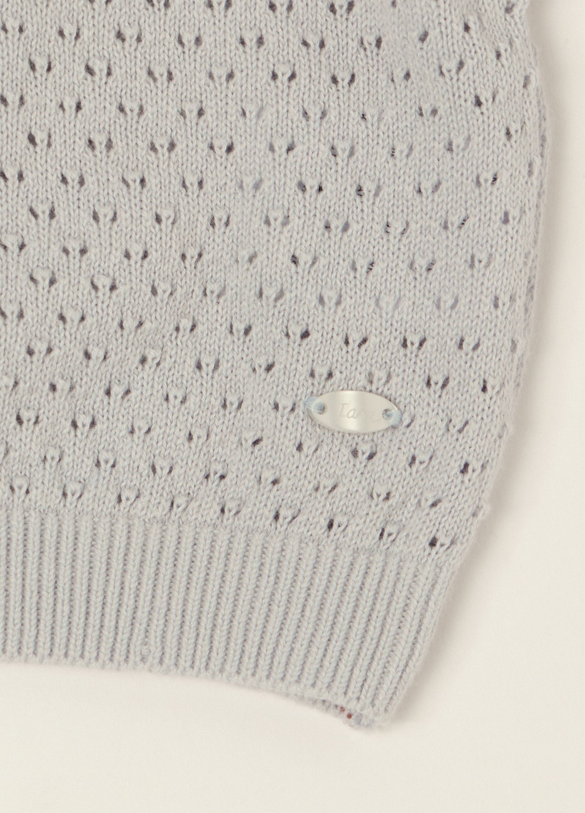 Grey pure cotton cardigan