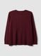Red viscose-blend cardigan with buttons, regular fit_1