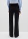 Black polka dot flare trousers_2