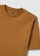 Brown pure cotton relaxed fit T-shirt_5