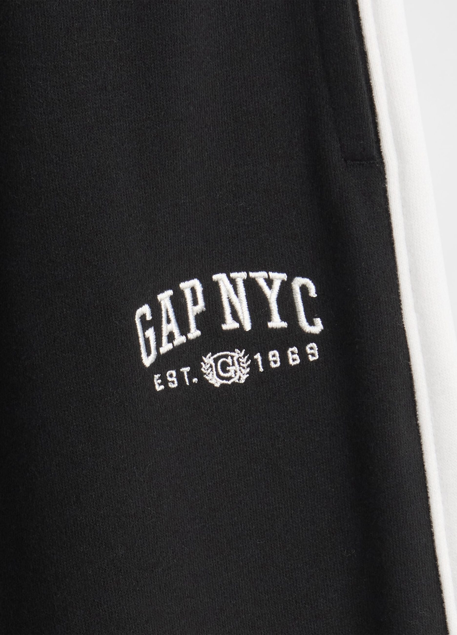 Girls' black trousers in pure cotton